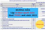 Cách lập tờ khai quyết toán thuế TNDN mẫu 03/TNDN