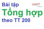  Mẫu bài tập kế toán tổng hợp theo Thông tư 200