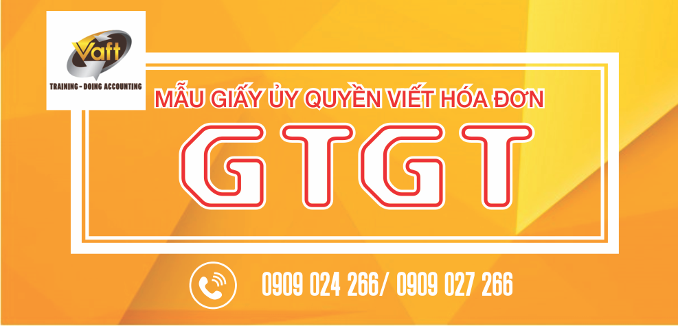 Mẫu giấy ủy quyền hóa đơn