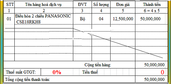 Cách viết hóa đơn hàng xuất khẩu