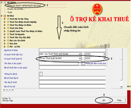 kê khai thuế vãng lai ngoại tỉnh qua mạng
