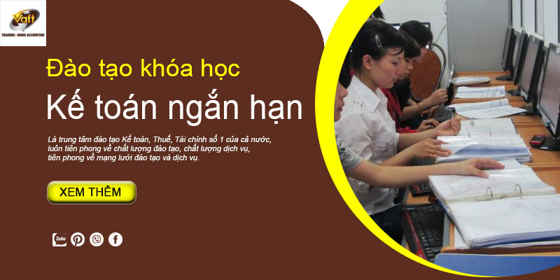 khóa đào tạo kế toán ngắn hạn