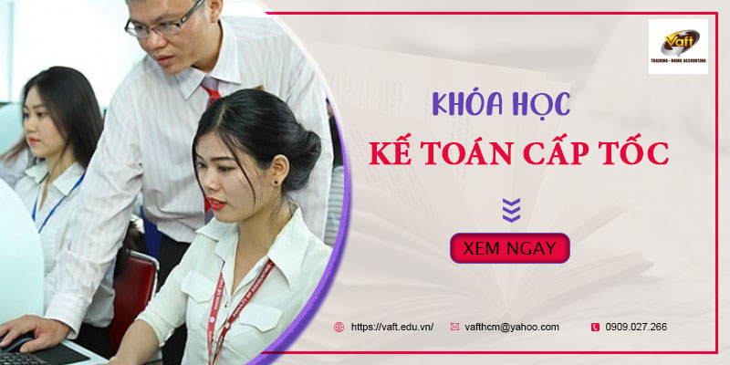 khóa học kế toán cấp tốc