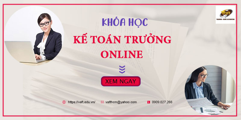 khóa học kế toán trưởng online