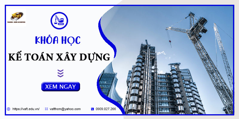 khóa học kế toán xây dựng