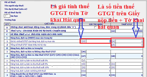 kê khai thuế hàng nhập khẩu